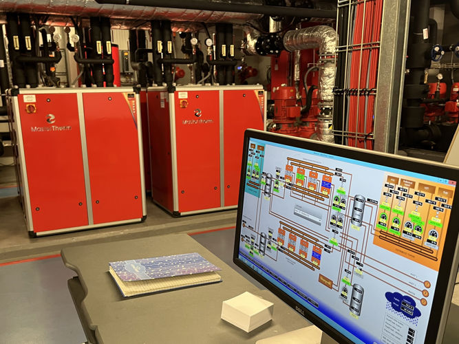 Particle accelerator cooling at the Institute of Nuclear Physics