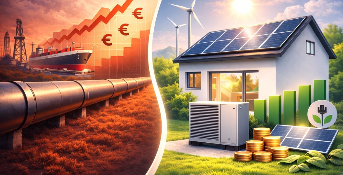 Heat pumps help reduce dependence on expensive gas