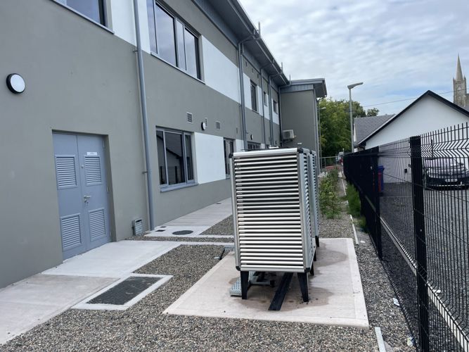 Clones primary care centre heat pump install